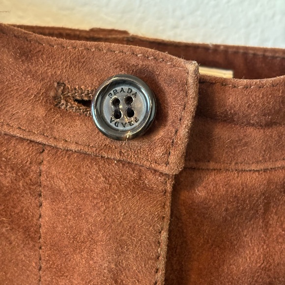 PRADA Suede brown pants - Picture 3 of 6